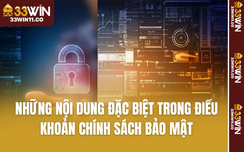 Những nội dung đặc biệt trong điều khoản chính sách bảo mật